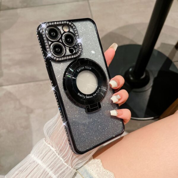 Last Day Promotion 50% OFF - Glitter Diamond Magnetic Ring Holder Case for iPhone