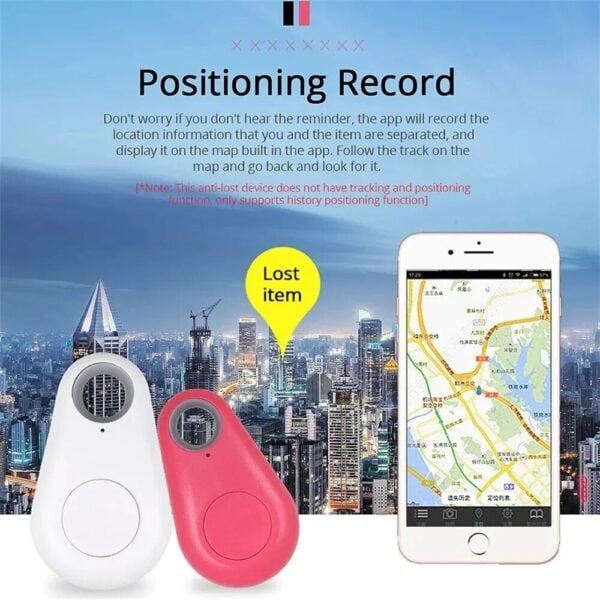 Mini Fashion Smart Dog Pets Bluetooth 4.0 GPS Tracker Anti Lost Alarm Tag Wireless