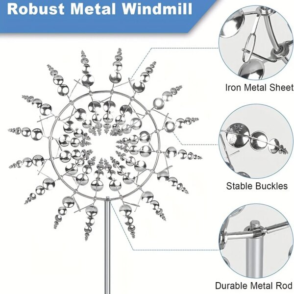 Outfany Magical Metal Windmill