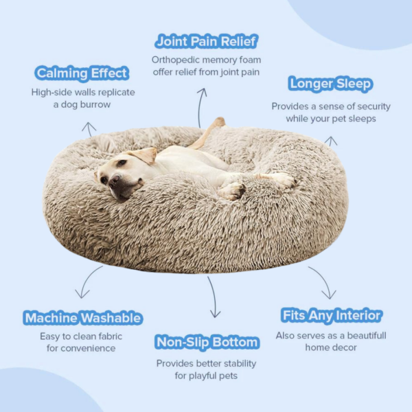 PeacefulPup Calming Dog Bed