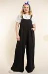 Plus Size Wide Leg Overalls Jumpsuit