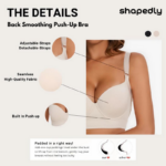 Shapedly - Back Smoothing Push-Up Bra