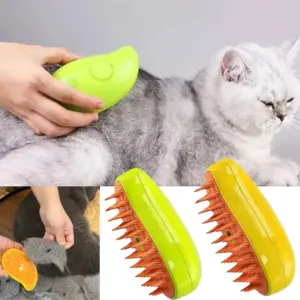 Steam Brush for Shedding, 3 in 1 Water Dog Brush| Pet Spray Hair Removal Comb