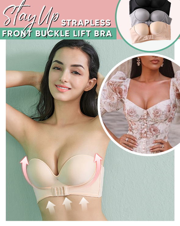 Strapless Front Buckle Lift Bra