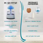 The MushMyst Aromatic Rain Humidifier