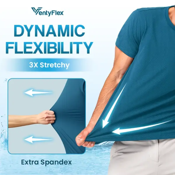 VentyFlex - Last Day 70% OFF - Ice Silk Stretchy Breathable Mesh T-Shirt