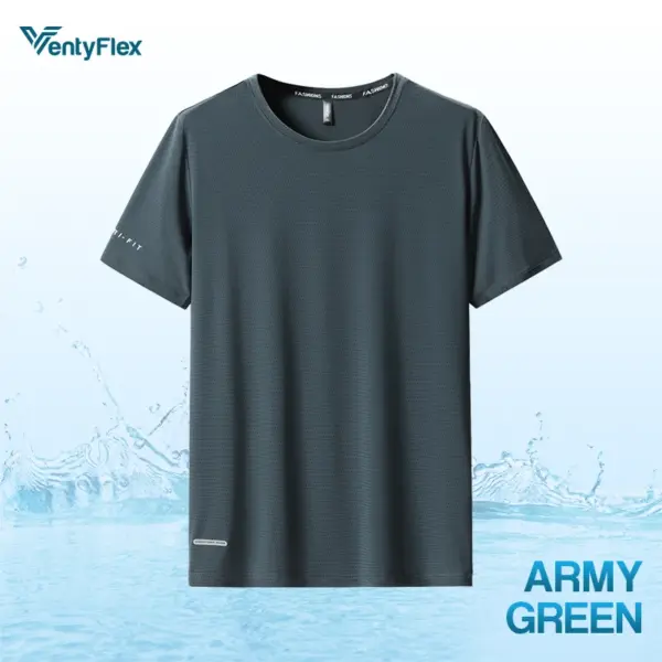 VentyFlex - Last Day 70% OFF - Ice Silk Stretchy Breathable Mesh T-Shirt