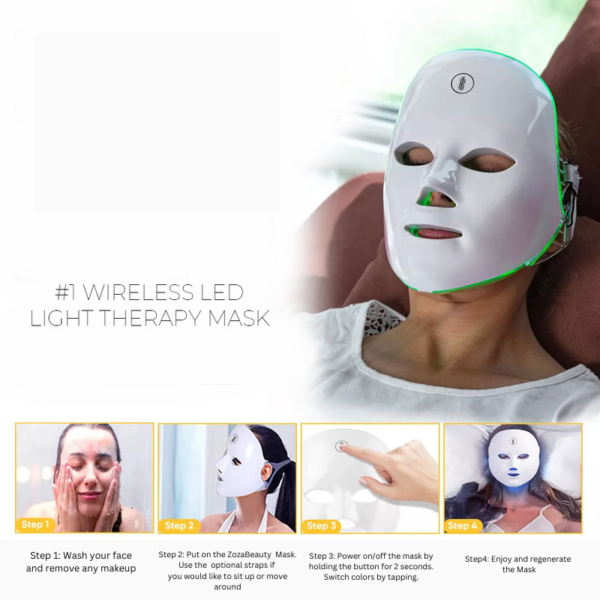 WIRELESS LED LIGHT THERAPY MASK