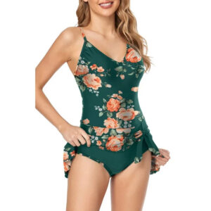 Women’s Tummy Control Slim Fit Plus Size One Piece Swimsuit