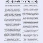 100 Reasons To Stay Alive Hoodie (Keep Going)