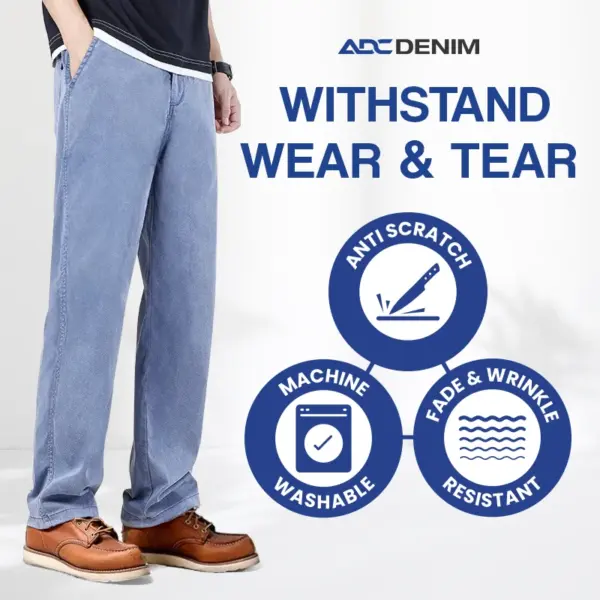 ADCDenim - All Day Comfort Straight Regular Fit Denim Trousers