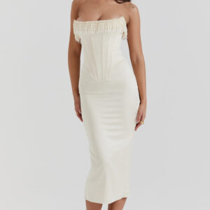 Anita Sleeveless Pearl Dress