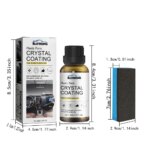 AutoGlow - Car Trim Restoration Crystal Coating + Applicator Sponge