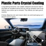 AutoGlow - Car Trim Restoration Crystal Coating + Applicator Sponge