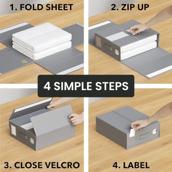 Bed sheet organizers