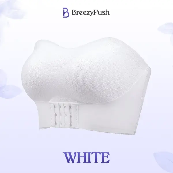 BreezyPush - Breathable Non-Slip Strapless Front Buckle Push-Up Bra