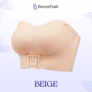 BreezyPush - Breathable Non-Slip Strapless Front Buckle Push-Up Bra