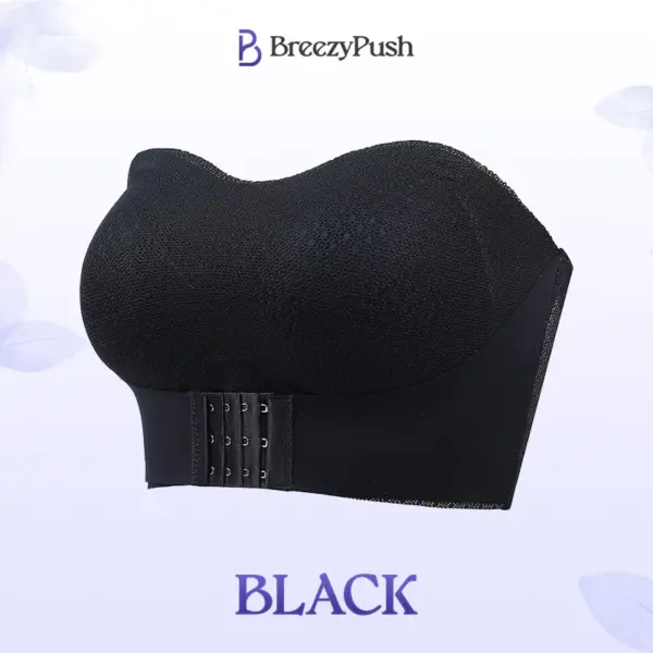 BreezyPush - LAST DAY SALE 70% OFF - Breathable Non-Slip Strapless Front Buckle Push-Up Bra