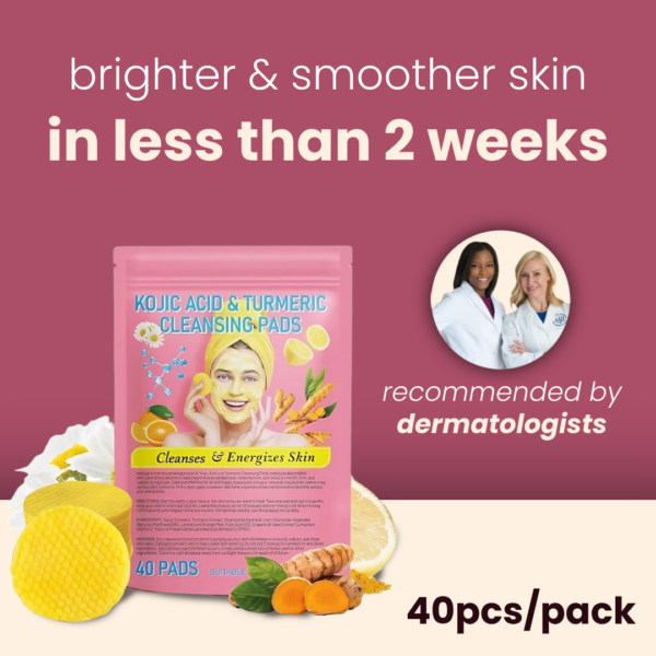 brightening turmeric & kojic acid pads