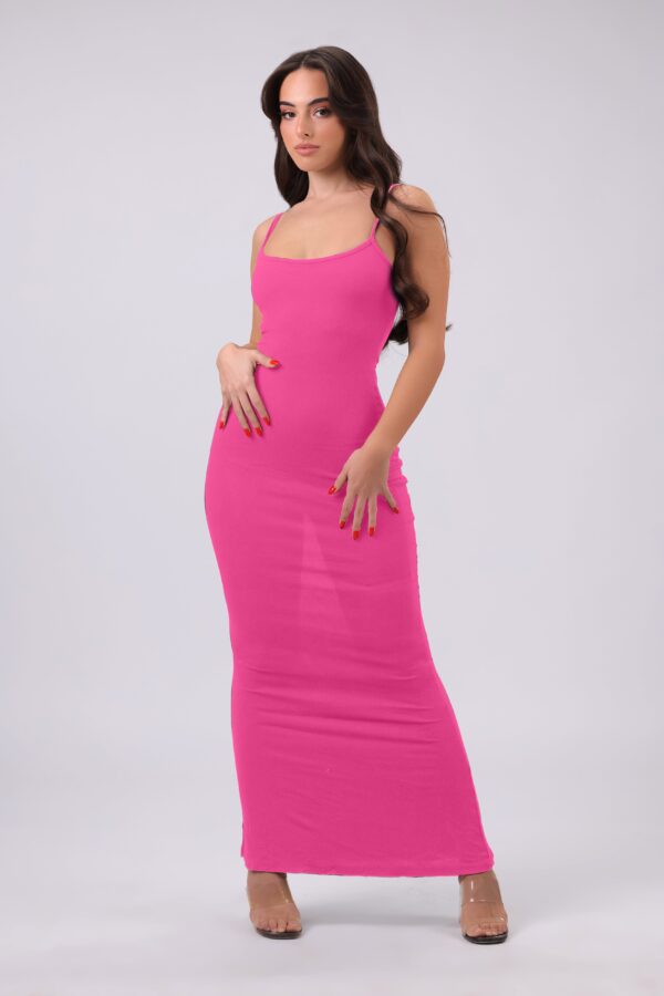 Built-In Shapewear Slip Maxi Dress