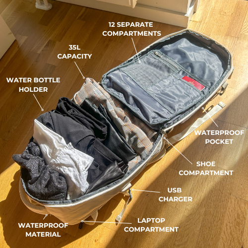 EaseTravel™️ - Waterproof Travel Backpack