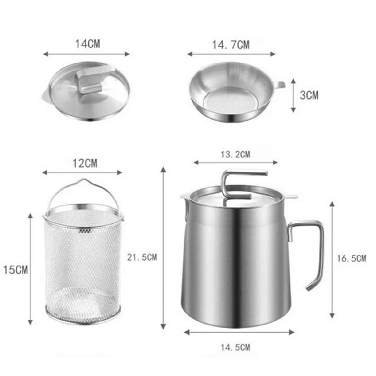 Evermire Two in One Oil Filtration Frying Pot