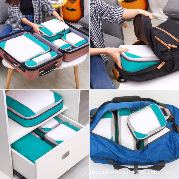 Expandable & Compression Packing Cubes - 6X Pcs