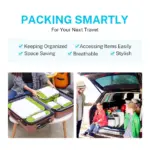 Expandable & Compression Packing Cubes - 6X Pcs