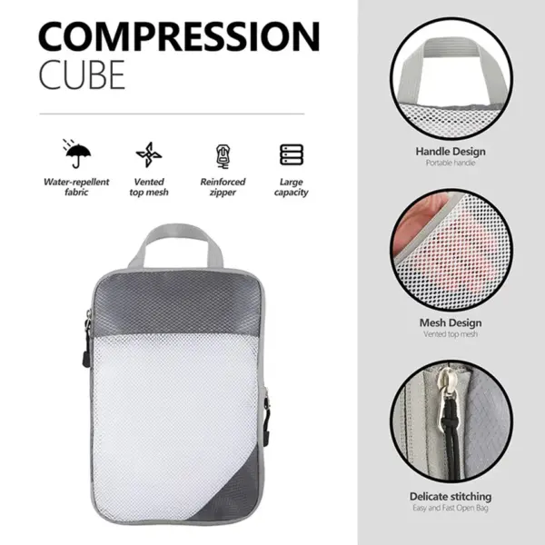 Expandable & Compression Packing Cubes - 6X Pcs