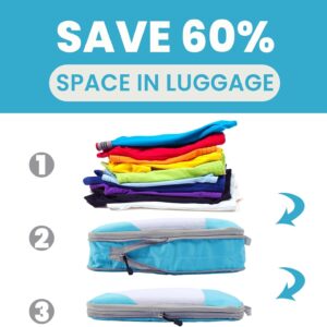 Expandable & Compression Packing Cubes - 6X Pcs