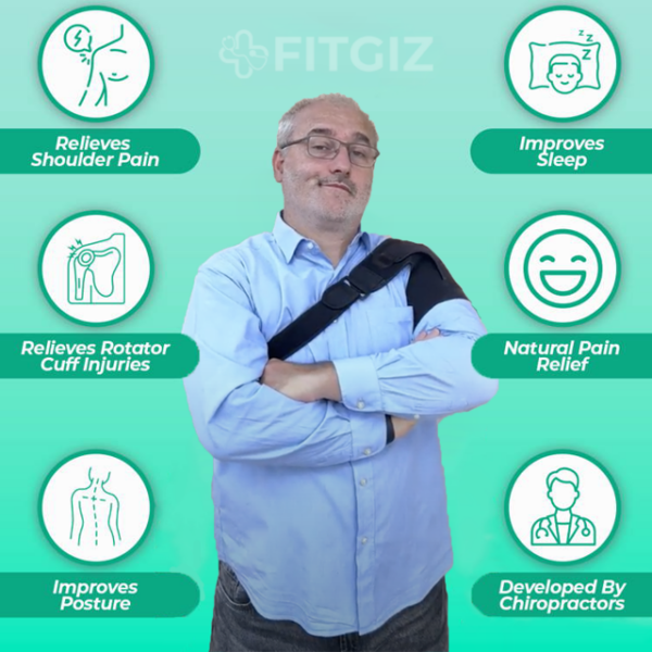 FitGiz Breathable and Comfortable Adjustable Shoulder Brace