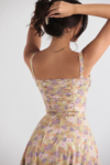 Floral Bustier Waist Dress