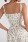 Floral Bustier Waist Dress