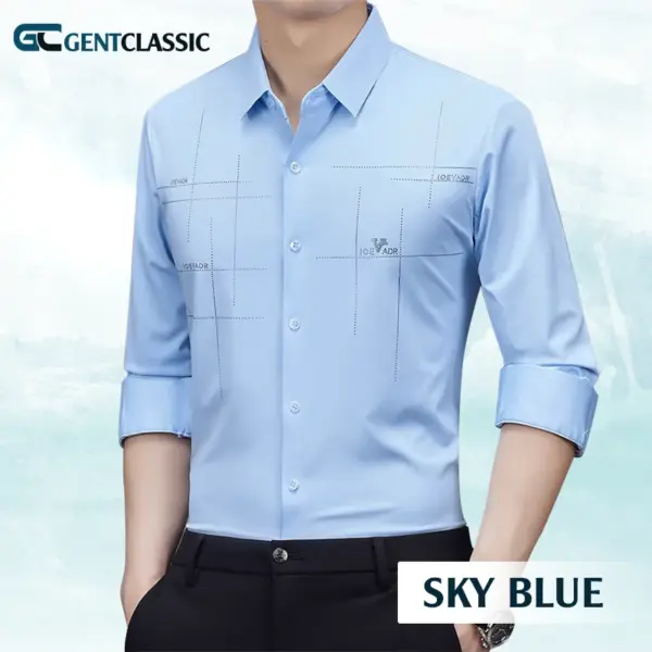 GentClassic - Men's Breathable Ice-Silk Stretch Shirt