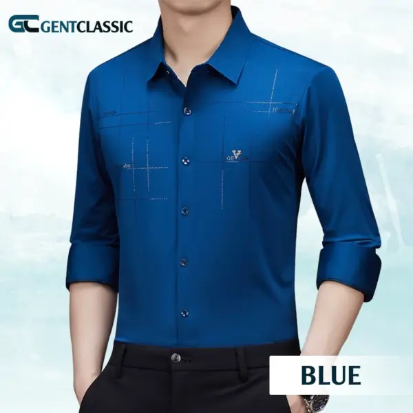 GentClassic - Men's Breathable Ice-Silk Stretch Shirt