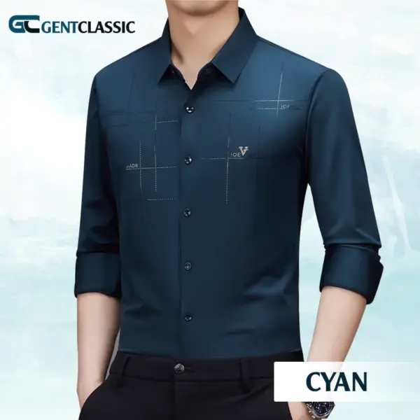 GentClassic - Men's Breathable Ice-Silk Stretch Shirt