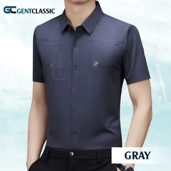 GentClassic - Men's Breathable Ice-Silk Stretch Shirt