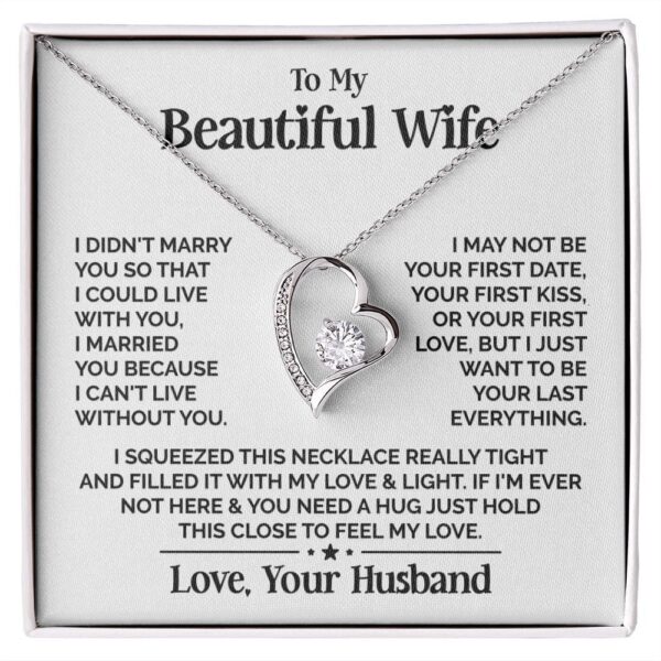 Heart Necklace - Beautiful Wife