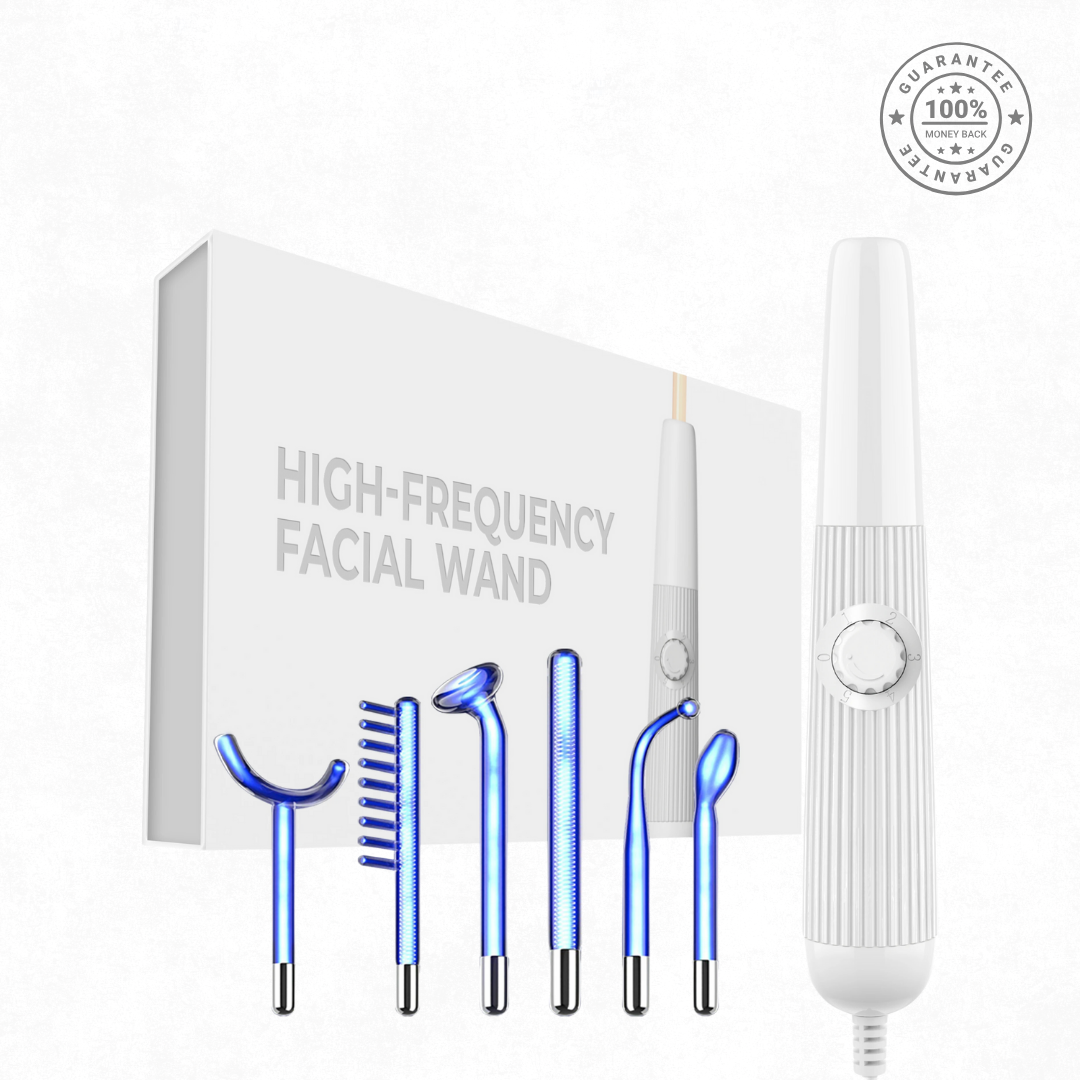 High-Frequency Facial Wand V2 with Fusion Applicators (Argon + Neon)