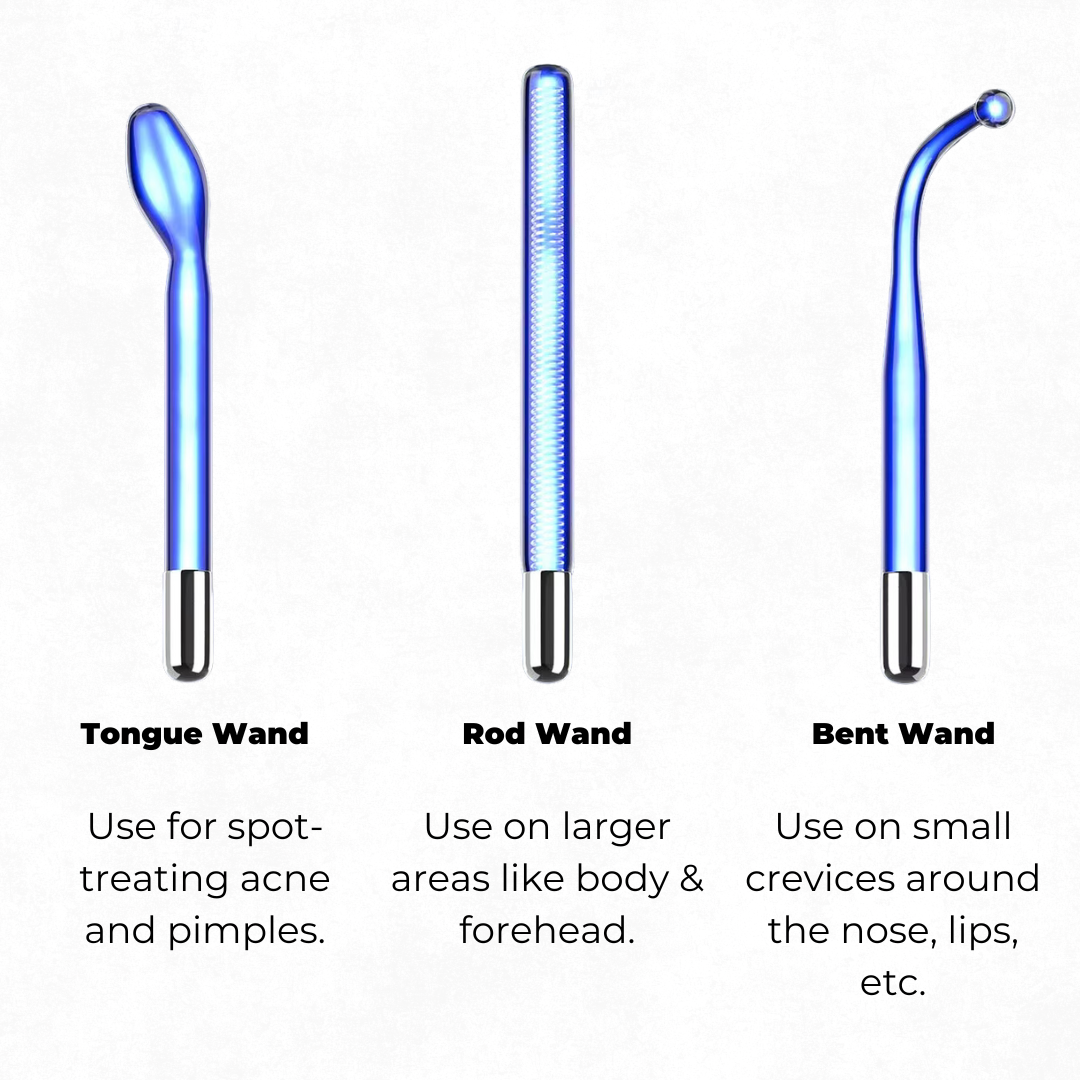 High-Frequency Facial Wand V2 with Fusion Applicators (Argon + Neon)