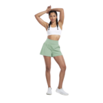 High Waisted 2-in-1 Yoga Shorts with Back and Side Pockets