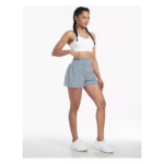 High Waisted 2-in-1 Yoga Shorts with Back and Side Pockets