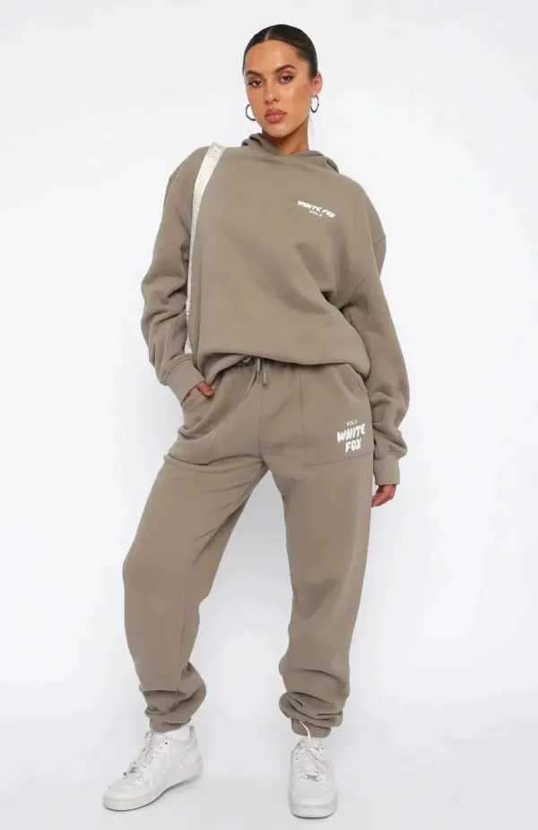 Hooded Sweatshirt And Trousers Set