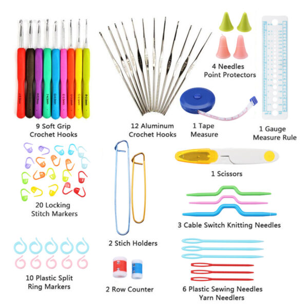 Hook & Stitch Craft Kit - 72pcs