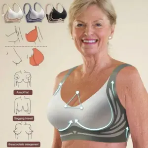 Last Day 49% Off – Super gather bra | Wireless Push-up Bra – No more sagging breasts