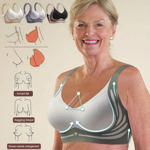 Last Day 49% Off - Super gather bra | Wireless Push-up Bra - No more sagging breasts