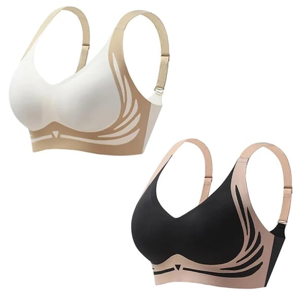 Last Day 49% Off - Super gather bra | Wireless Push-up Bra - No more sagging breasts