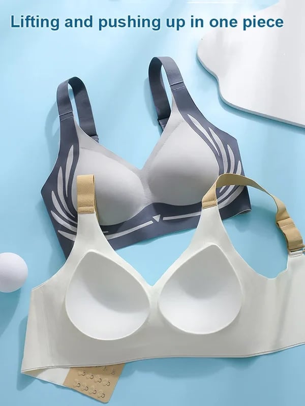 Last Day 49% Off - Super gather bra | Wireless Push-up Bra - No more sagging breasts