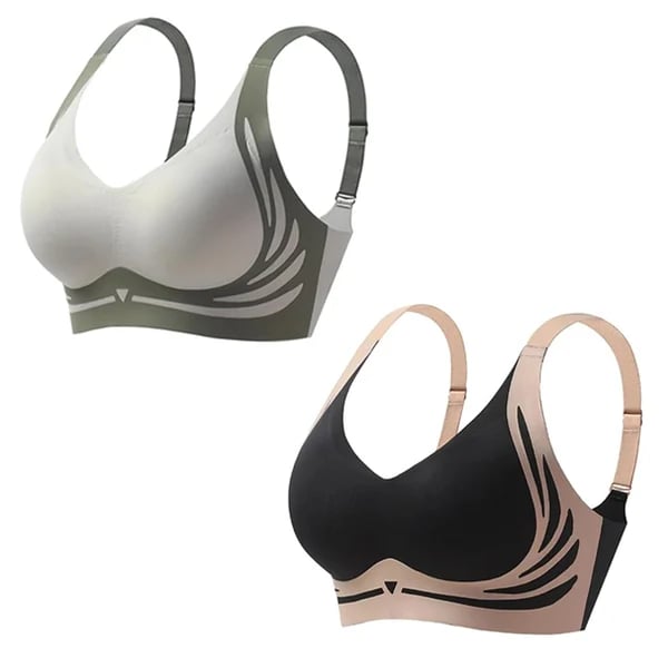 Last Day 49% Off - Super gather bra | Wireless Push-up Bra - No more sagging breasts