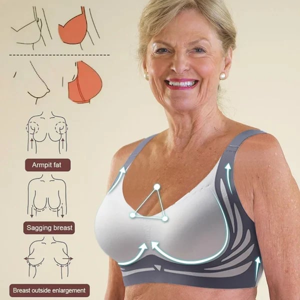 Last Day 49% Off - Super gather bra | Wireless Push-up Bra - No more sagging breasts